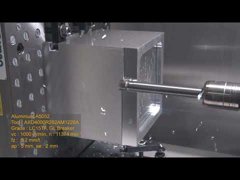 AXD スクリューインタイプ切削動画 アルミ
