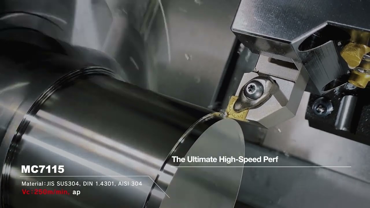 Coated Grade for Stainless Steel Turning MC/MP7100