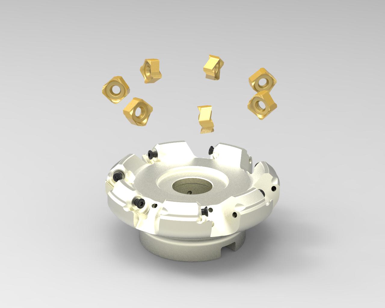 WSX milling cutter before assembly