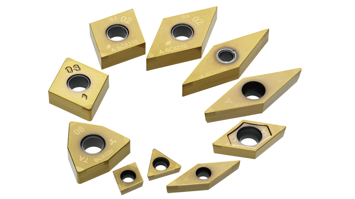 Expansion of the honing types used for the BC8200 series of CBN grades for machining high-hardness steel. 67 new items created.