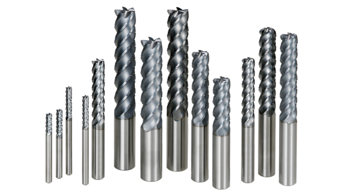 Vibration Control End Mills for Machining Difficult-to-Cut Materials SMARTMIRACLE Radius end mill, 5 flute, Irregular pitch flutes, Chip breaker VQJCSRB / VQLCSRB / VQELCSRB