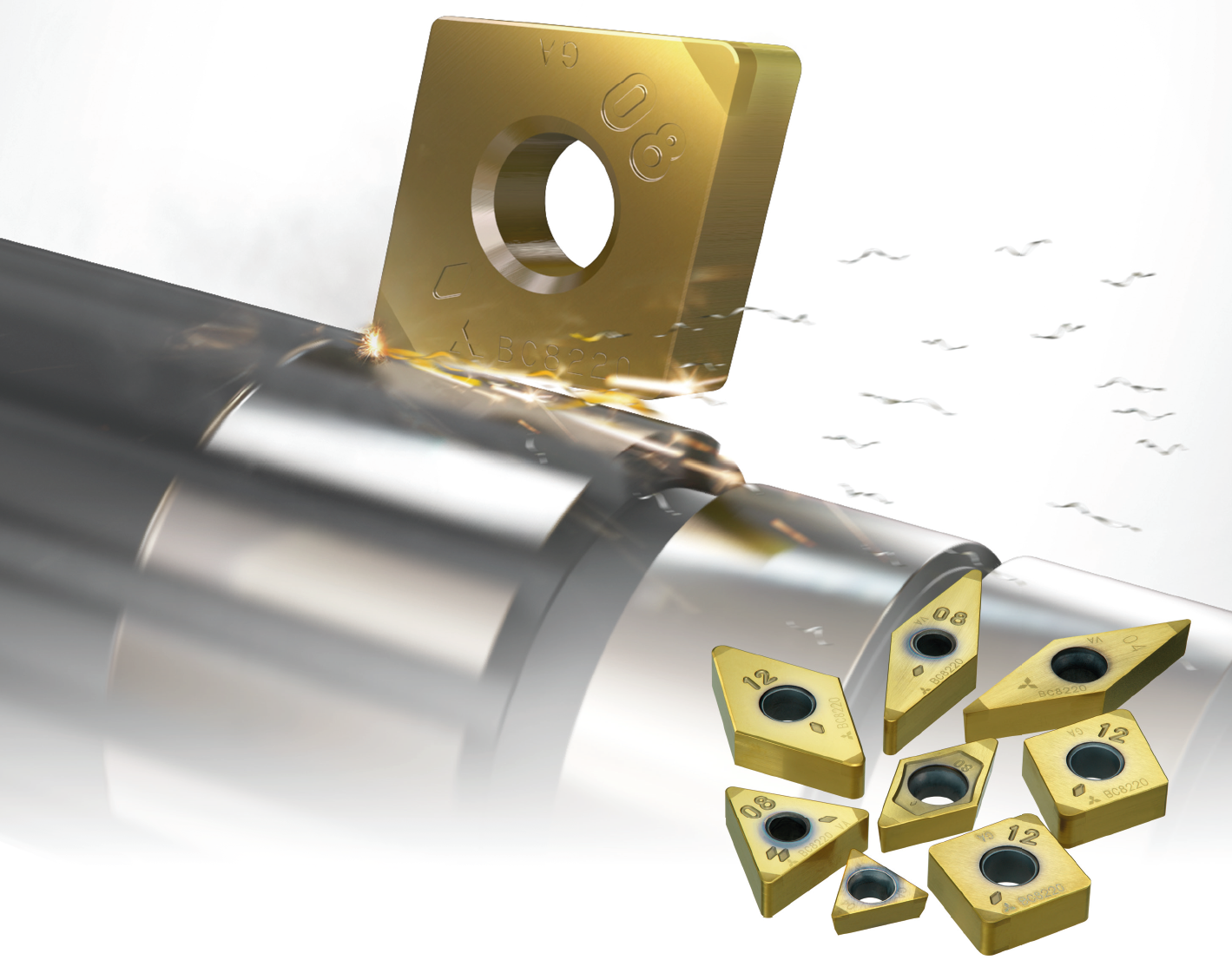 Grado de CBN BC8220 para Torneado de Acero Endurecido