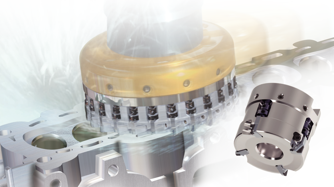 High Feed Finish Milling Cutter for Aluminum Alloys and Cast Irons FMAX Coarse Pitch Type