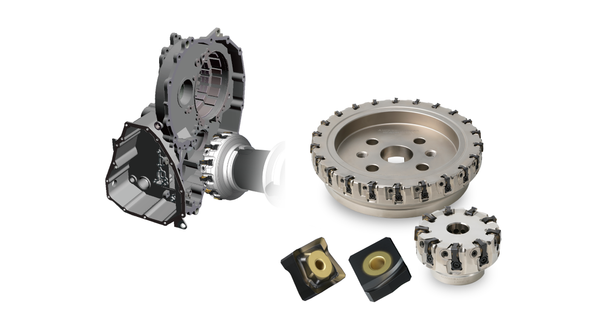 Face Milling Cutter for Cast Iron Machining with Adjustable Run-Out System WSF406W